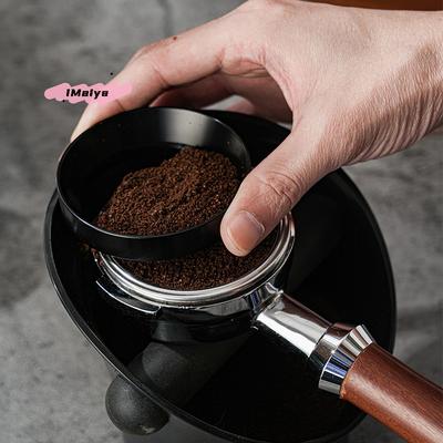 1Pcs Silver/Black Magnetic Espresso Dosing Ring 51mm-58mm Intelligent Funnel for Portafilter Barista Coffee Making Tools