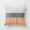 Farmhouse Home Decor Sofa Pillow Creative Wood Grain Marble Pillowcase Fashion Geometric Cushion Cover 40x40cm  50x50