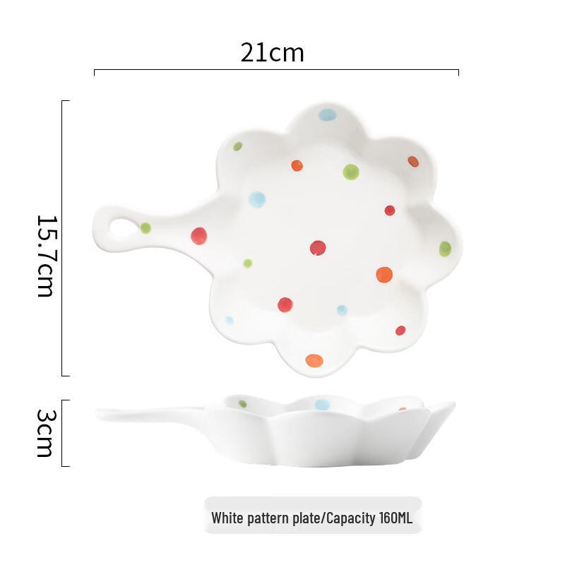 European Style Polka Dot Ceramic Plate