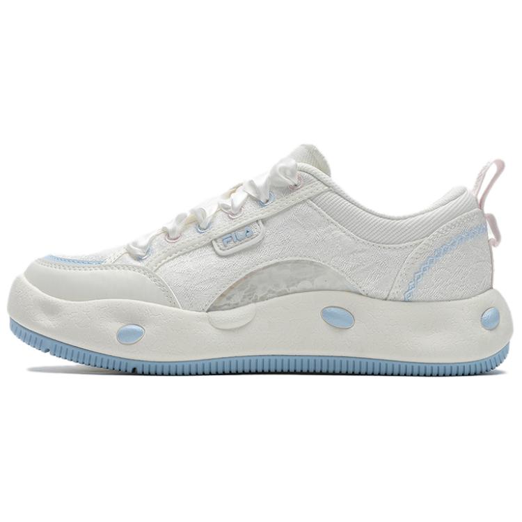 FILA Cookies Ls Fashion Trendy Personality Bow Cute Comfortable Durable Low-Top Canvas Shoes Women sneaker White F12W522314FSW