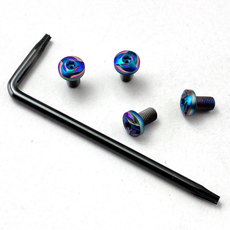 

416 нержавеющая сталь CNC Custom Tactics 1911 модели рукоятки T8 Torx винты с инструментом для снятия гаечный ключ DIY изготовление гвоздей 1 set of colorful colors (4 screws + 1 tool)