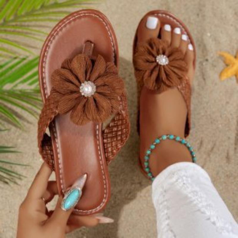 New Plus-size Woven Women's Shoes Flip-flops Women's Slippers