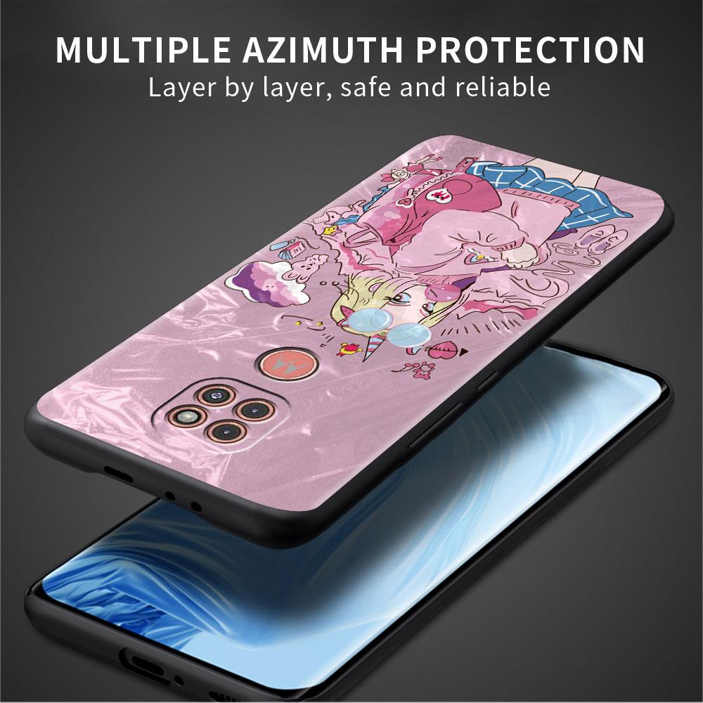 Case For Motorola G30 G60 G9 Play One Fusion Plus Edge 20 G8 Power Lite G22 G50 G200 G51 G71 G31 Phone Cover Opera Retro Girl