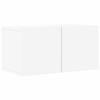 8 piece TV cabinet set white particleboard