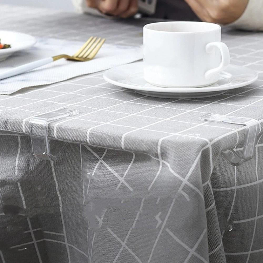 Stable Fixed Windproof Clips Transparent Table Cloth Holder Prom Clamps Tablecloth Clips  Outdoor