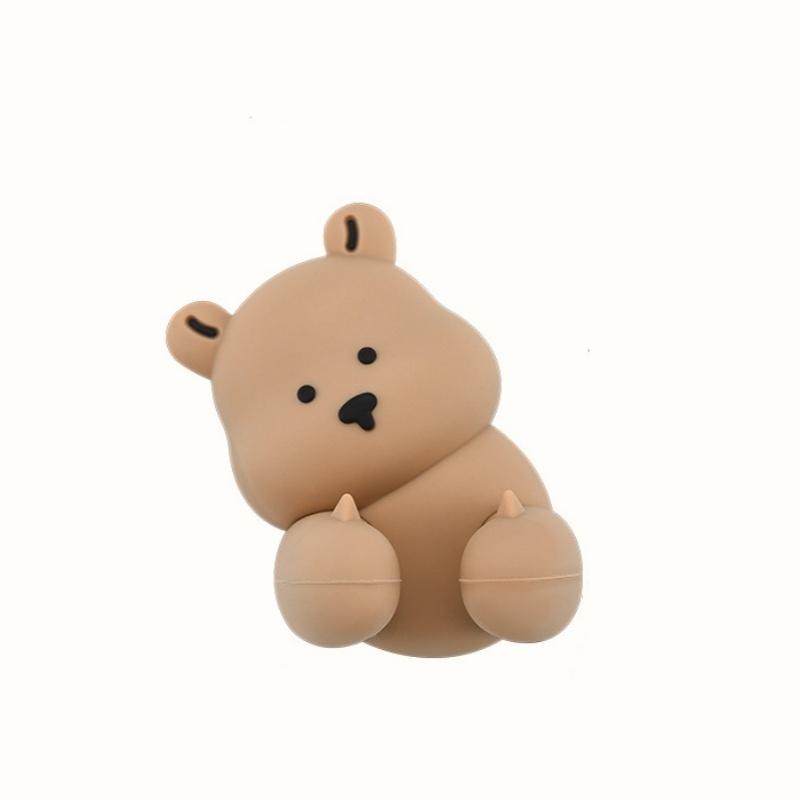 

Многофункциональный мультяшный держатель для зубных щеток в виде кролика и медведя, силиконовый, для дома, настенный, на присоске, крючок для хранения, аксессуары для ванной комнаты S