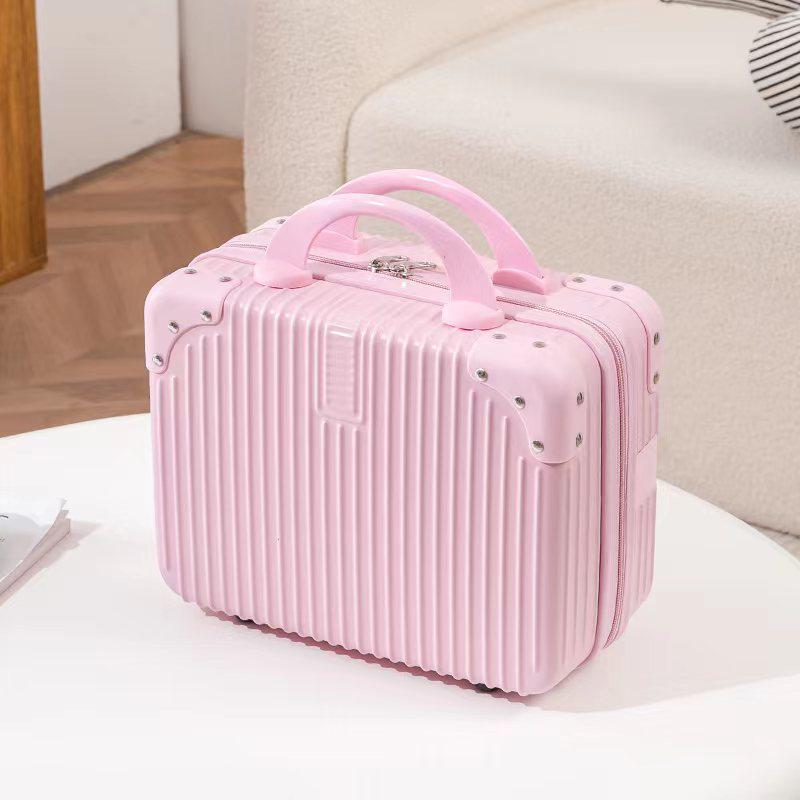 

Ретро 14-дюймовый чемодан Мини-кейс для макияжа - Портативная дорожная сумка и место для хранения сувениров Scratch-resistant 14-inch Portable Storage