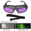 Automatic Darken Solar Welding Glasses for Metalworking Protective with Straps Suitable for Indoor Outdoor Use