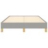 Bed Frame without Mattress Light Grey 120 x 190 cm Fabric