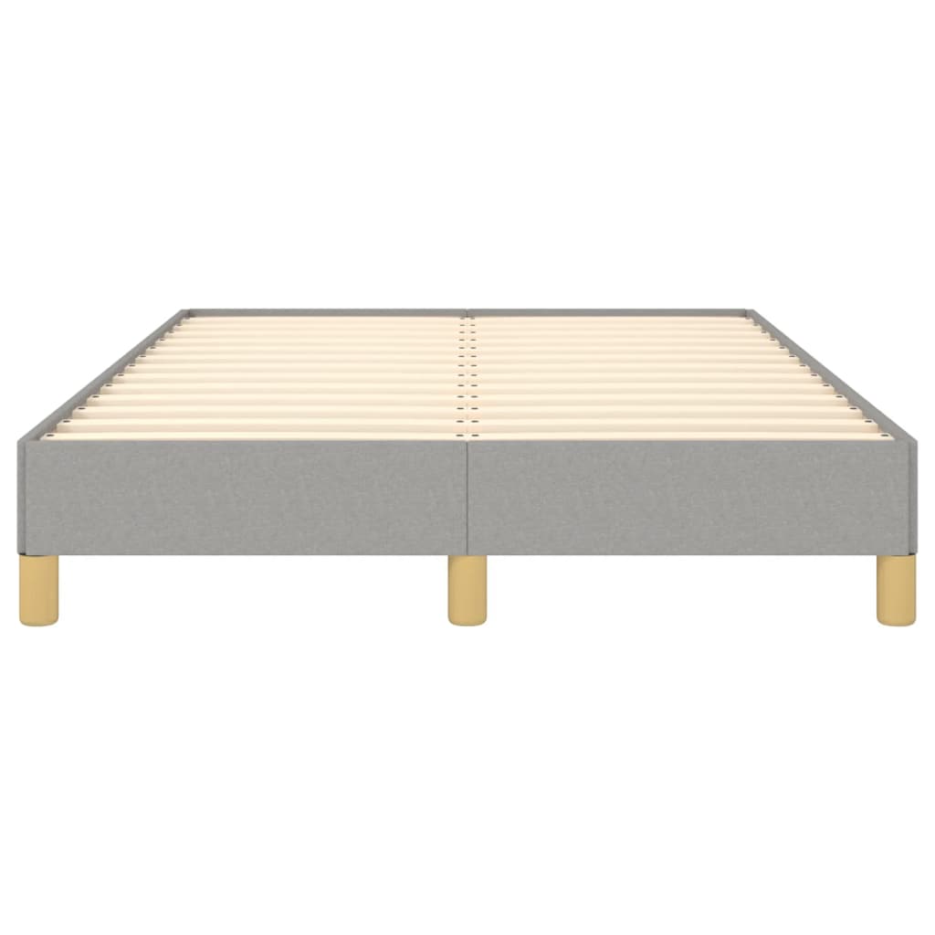 Bed Frame without Mattress Light Grey 120 x 190 cm Fabric