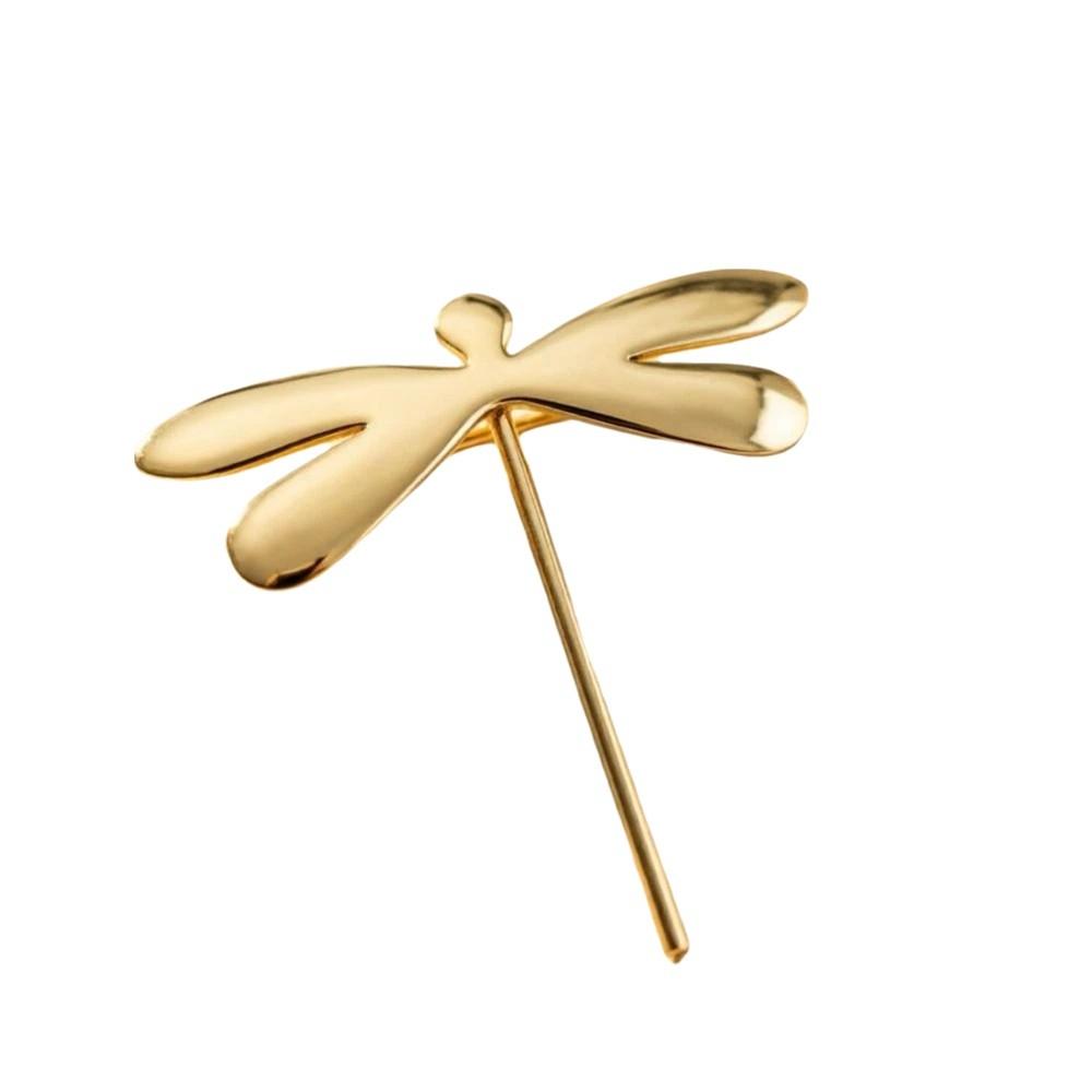 304 Stainless Steel Dragonfly Brooch Mini Korean Style Badge Women Brooch Girls золотой