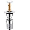 Stainless Steel Pop-up Drain Stopper with Anti-odor Mesh Filter