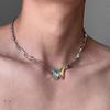 Punk Style Hip-Hop Choker Necklace for Men - High-End Clavicle Chain, Y2K Subculture Jewelry, Sweet & Cool Collar