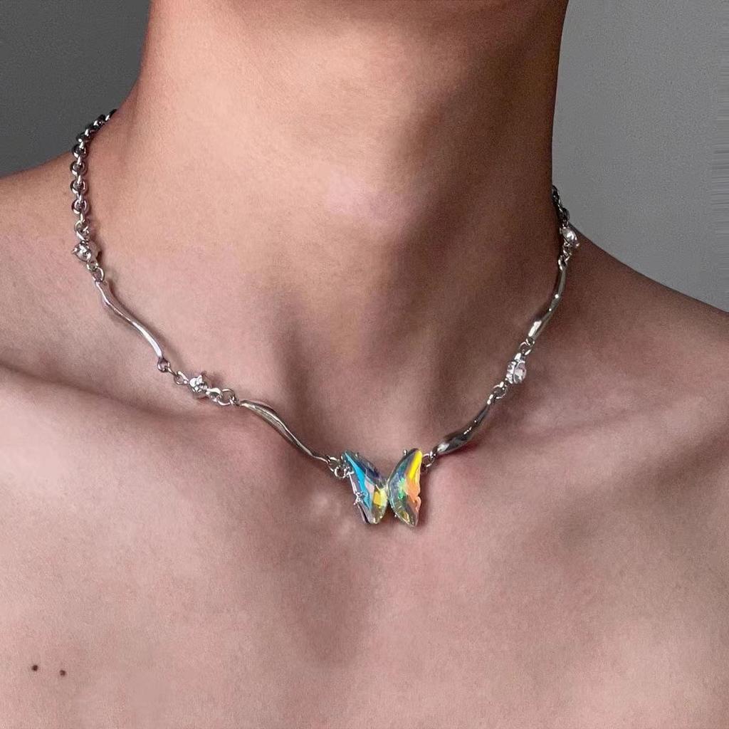 Punk Style Hip-Hop Choker Necklace for Men - High-End Clavicle Chain, Y2K Subculture Jewelry, Sweet & Cool Collar