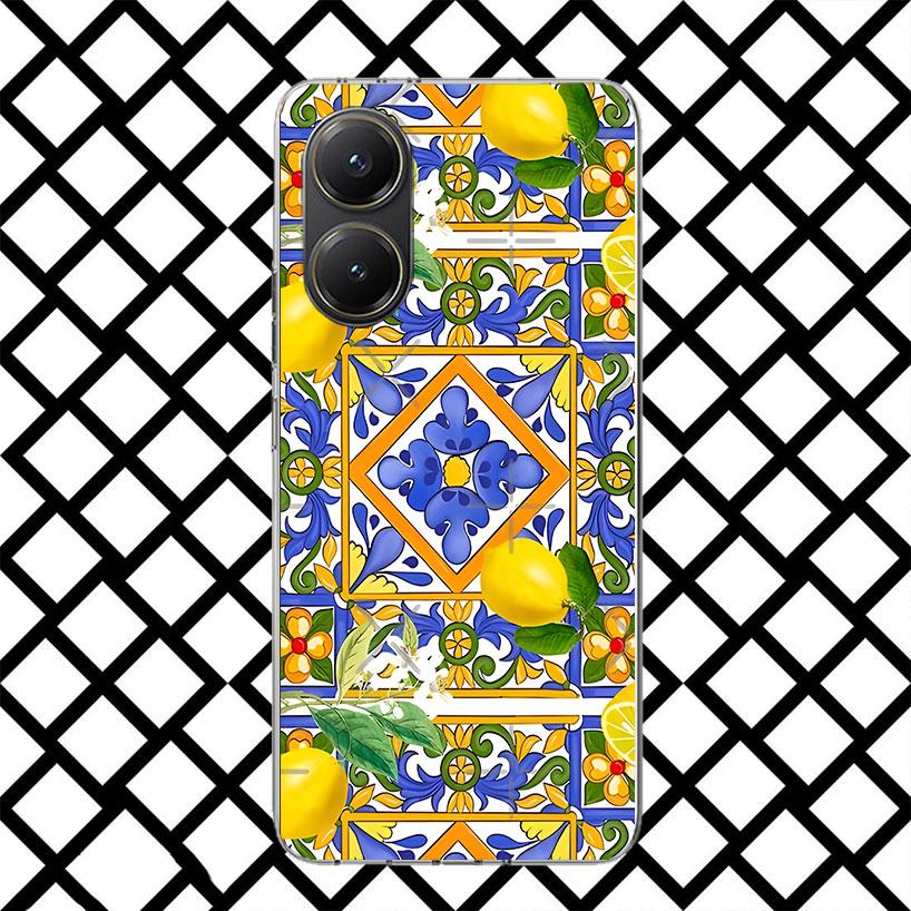 Mediterranean Lemon Phone Case for Xiaomi Poco F7 Ultra X7 X6 X5 Pro X4 Gt M8 M7 Redmi 15 15C 13 13C 12 12C Soft Cover Fundas Po