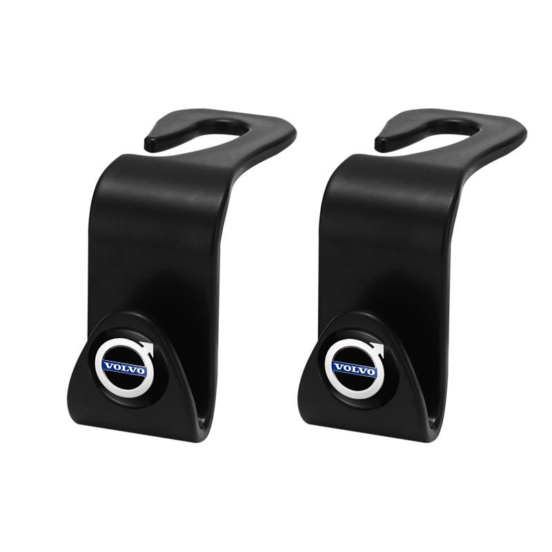 2Pcs Car Seat Headrest Hook Hanger Storage Organizer For Volvo XC90 V90 V60 XC60 V40 EC40 EX40 S80 S60 S90 C40 XC40 V70 XC70 C30