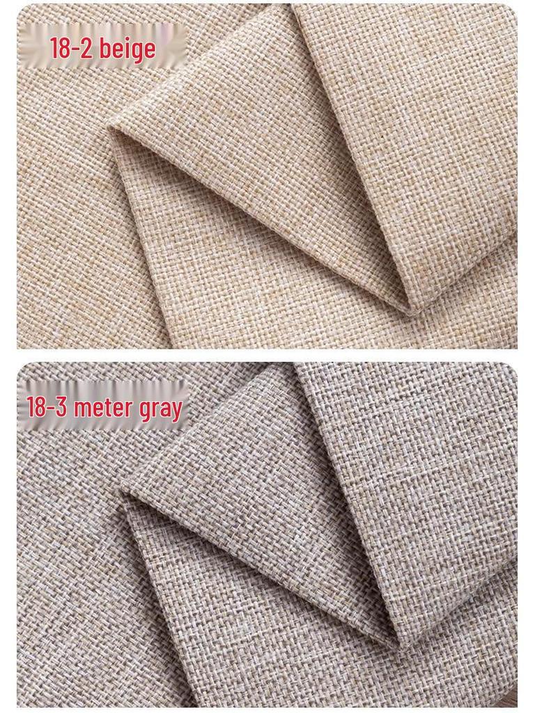 Retro Thickened Linen-Cotton Fabric: Solid Color 1.8m Wide for Sofa Covers & Tablecloths