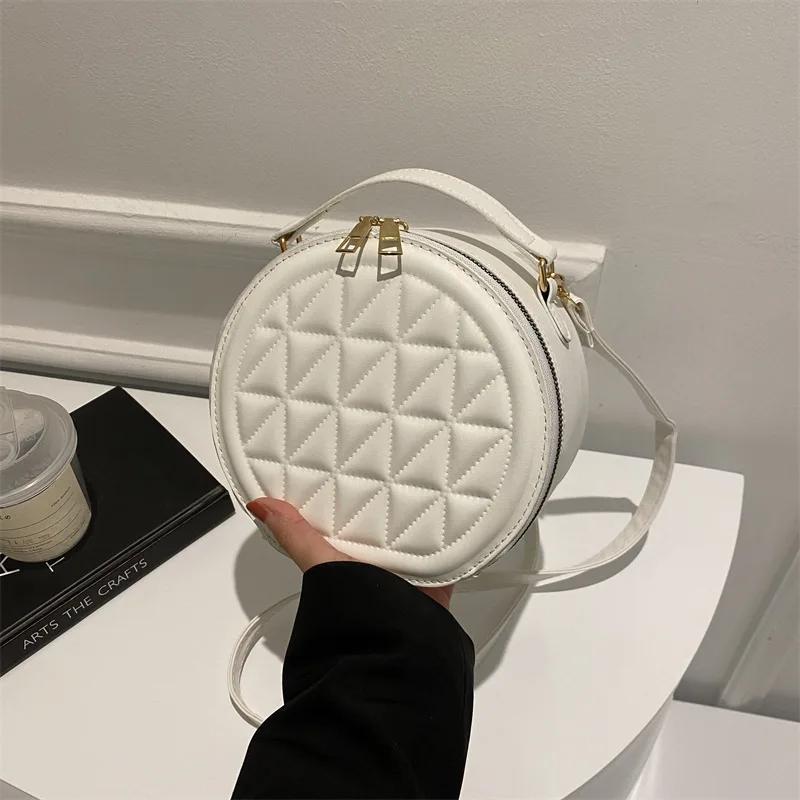 Women's diamond-shaped niche bag small round crossbody shoulder casual feminine personality new fashion