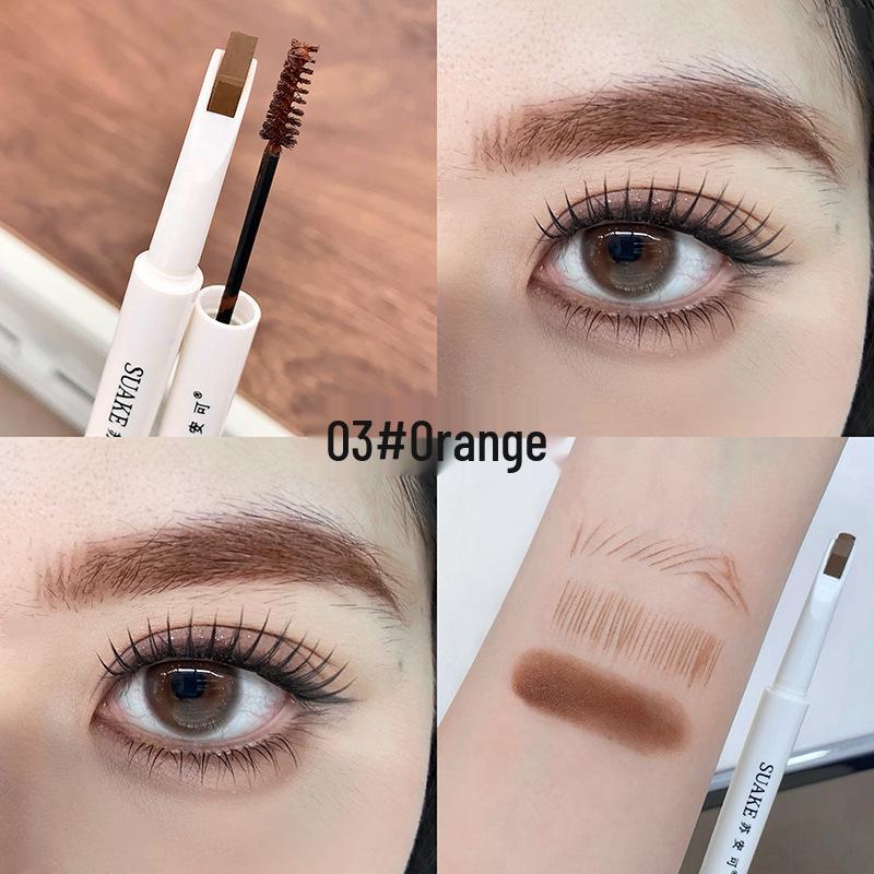 

Su Anke Double-Ended Eyebrow Pencil & Mascara - Thickening, Angled, Smudge-Proof, Clear & Natural Finish