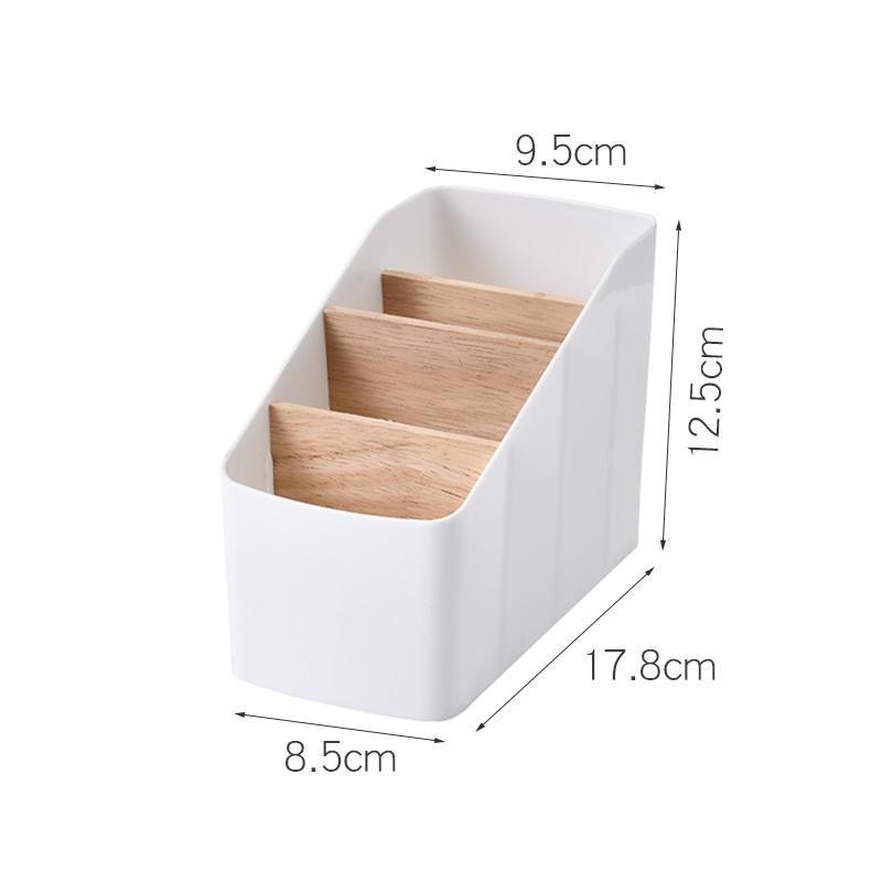 Modern Plastic Rectangle Pencil Box for Jewelry and Makeup Storage with Eco-Friendly Multifunction Design белый