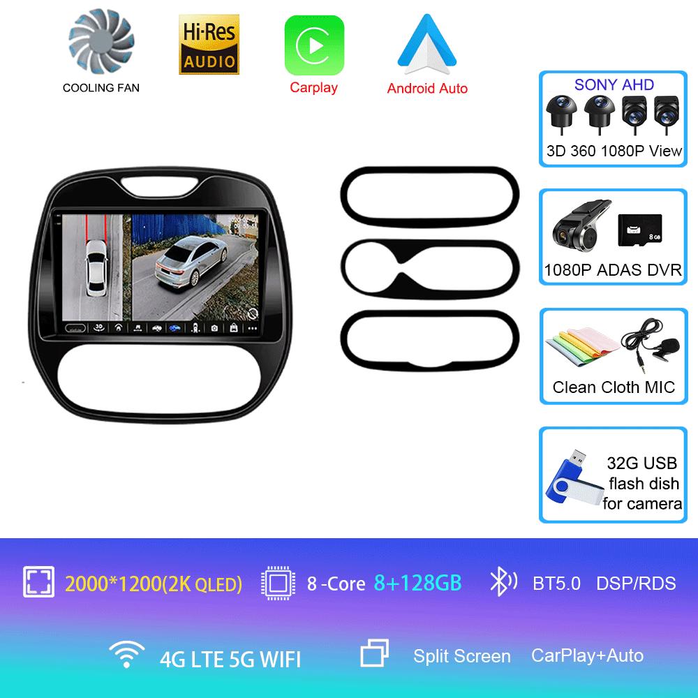 Auto Radio Android 14 For Renault Captur CLIO Samsung QM3 2011-2020 Multimedia Player Wireless Carplay No 2Din DVD Head Unit