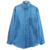 PERMANENT PRESS 80s Vintage Long Sleeve Button Down Shirt M Blue Men's Used