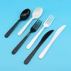 Individually Wrapped Disposable Cutlery Set: Spoon, Knife, Fork for Western Meals and Fast Food