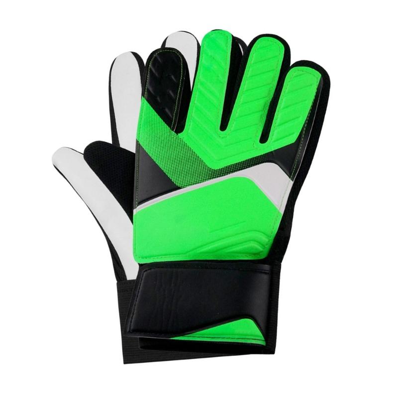 Youth Goalkeeper Soccer Gloves Kids Men Professional Soccer Goalkeeper Gloves Enhancing Finger Protecting 7 зелёный