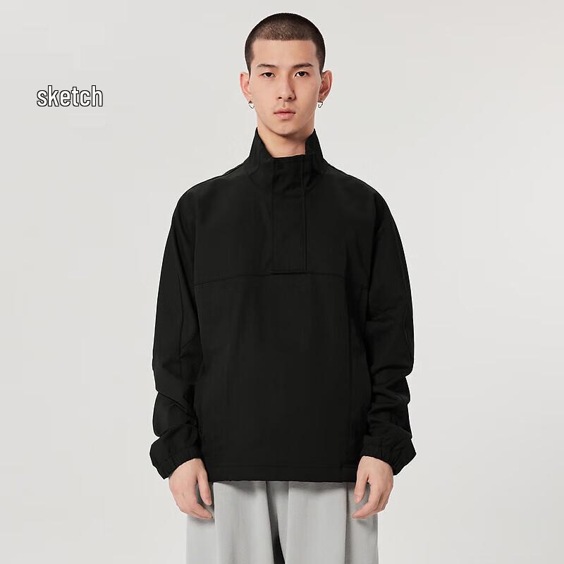 CROQUIS Men's 2023 Spring Stand-up Collar Pullover Jacket