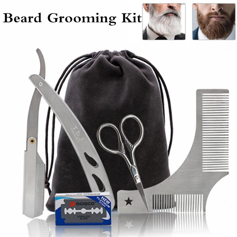 beard kit with straight razor
