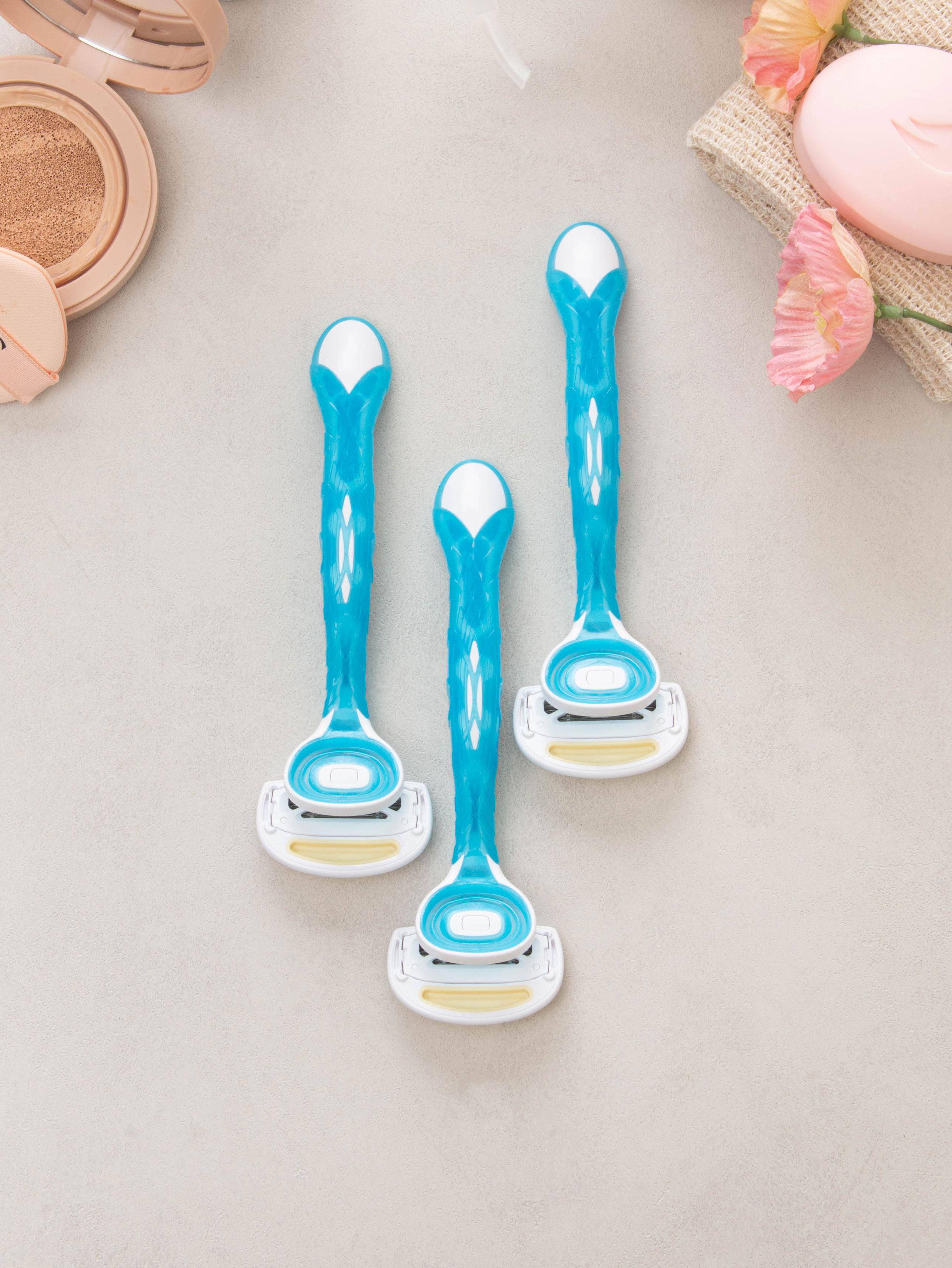 Aquafit 5-лезвийный бритвенный станок для тела Kaizilushi (3-Pack) 1ea