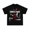 2025 Summer Fashion Linkin Park Linkin Park American Vintage Figure Print Heavy Cotton Loose Short Sleeve T-shirt for Men/women