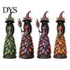 Small Witch Sculptures for Bookshelf Seasonal Figurine Ornament, Handcrafted Resin Statue Halloween Thanksgiving Holiday Party Prop Decorations