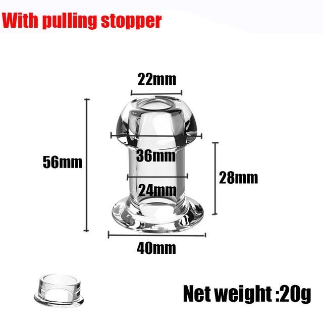 Silicone Hollow Anal Plug With Stopper Speculum Enema Anus Dilator Butt Plug Prostate Massage Bdsm Sex Toys For Woman Men