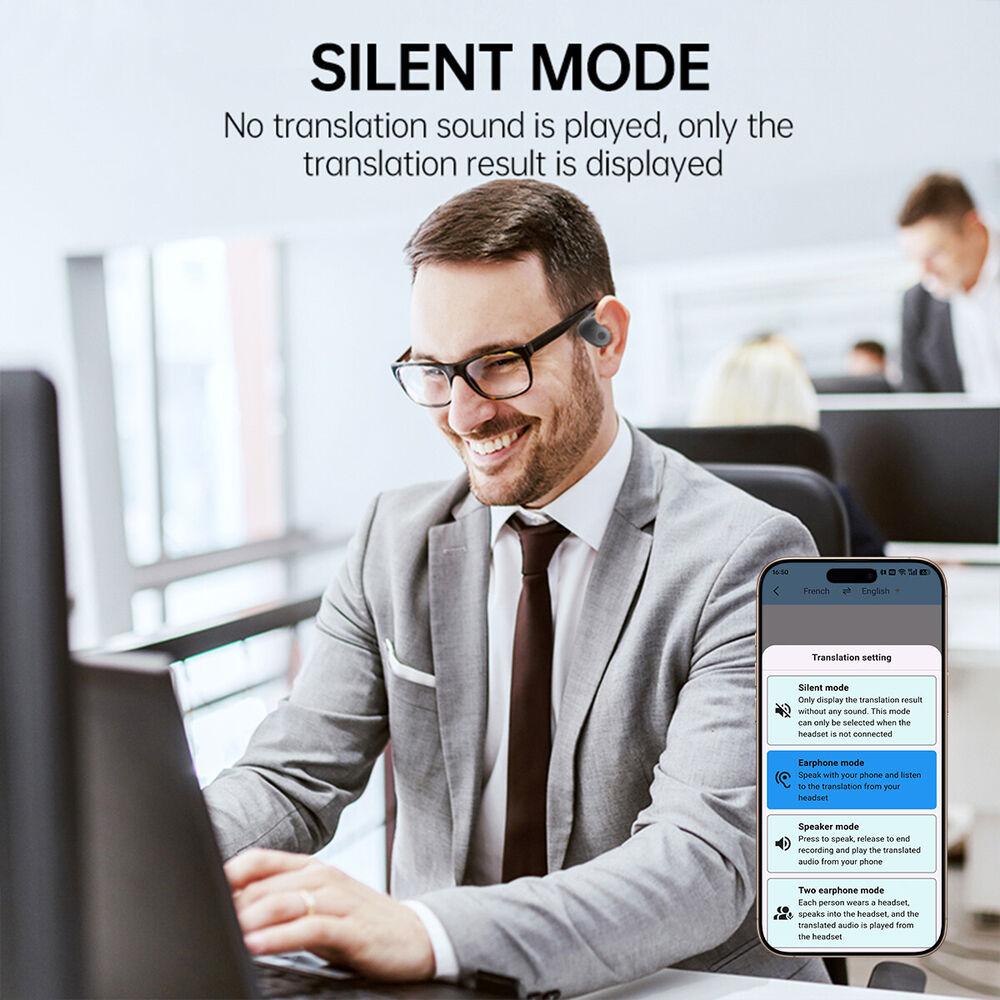 Translator Earbuds 150 Languages Real Time Online OffLine Translation Earphones