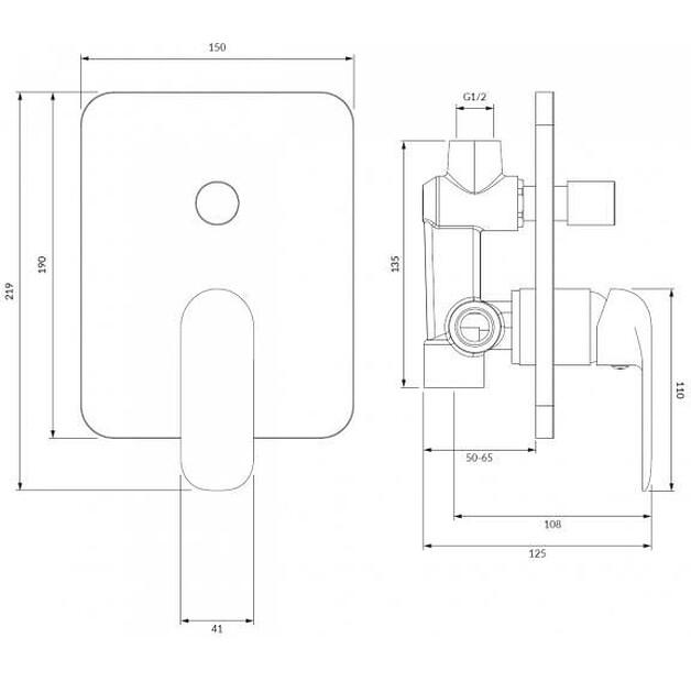 Смеситель Omnires SACRAMENTO хром (SC2335XCR)