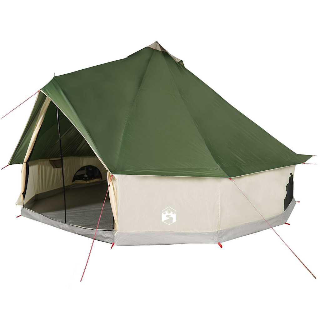 Vidaxl Tipi Family Tent, 6-Person, Green, Waterproof