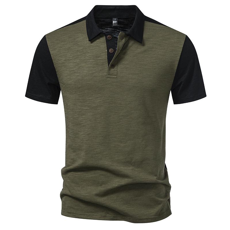 

Men s Patchwork Color Designer Camisa Polo Hombre 2026 Cheap Tops Summer Man Slub Cotton Polo Golf Tee Shirt Homme Streetwear S