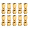 10pcs Car Brake Line Connector Joint For Brake Line Without Flaring 4.75mm 3/16" OD Tube Hydraulic Brake Lines Union