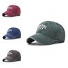 New York Cotton Wash Distressed Baseball Cap With Adjustable Strap For Men And Women