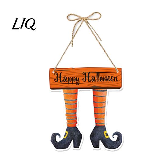 Halloween Themed Hanging Ornament Pumpkin Door Decor, Spooky Festive Wall for Party Holiday Decor Scene, Front Entryway Decoration, Trick or