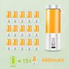 Licuadora eléctrica de 530 ml, mini licuadora USB para frutas, extractor de frutas, batidora multifunción