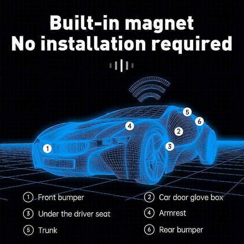Vehicle GPS Tracker, Real-time Magnetic GPS, Global CoverageLocation Tracker for Cars, Kids, Dogs. No Subscription Required / No Monthly Fees