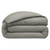 Housse De Couette - 220 X 240 Cm - Percale De Coton Lavé - Gris Perle - Hypoallergénique