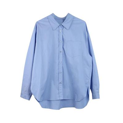 Comfortable and Versatile White Long-sleeved Shirt Female Loose Versatile Design Sense Niche Medium-length Tops Temperament Elegant Fashion Top