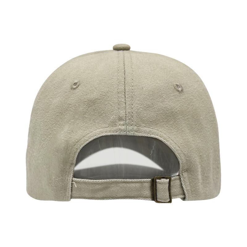 Baseballkappe aus reiner gewaschener Baumwolle: Atmungsaktiv, Weich, UV-Schutz, Entenschnabel-Design, Qualitätsgesicherte Stickerei.