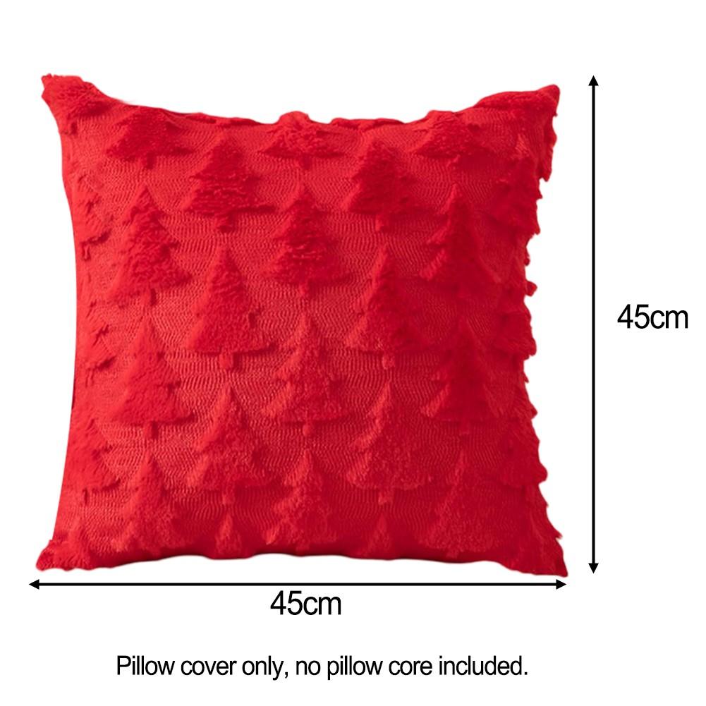 Perfect Size Christmas Pillow Cover Holiday Pillow Decoration Soft Velvety Touch