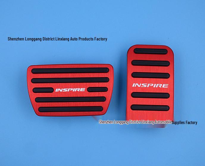 Applicable to: 2019 Inspire, New Aluminum Alloy Non-Slip Accelerator & Brake Pedal