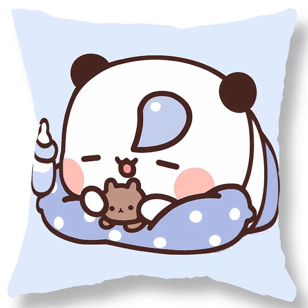 Niedlicher Bären-Print Kissenbezug Geschenk Kawaii Cartoon Animation Wohnzimmer Sofa Kissenbezug Zuhause Schlafzimmer Raum Dekoration