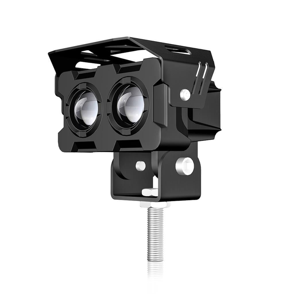 2Pcs Motorrad Spot Lichter Motorrad LED Fahren Nebel Lichter Weiß und Bernstein LED Strahler 120W